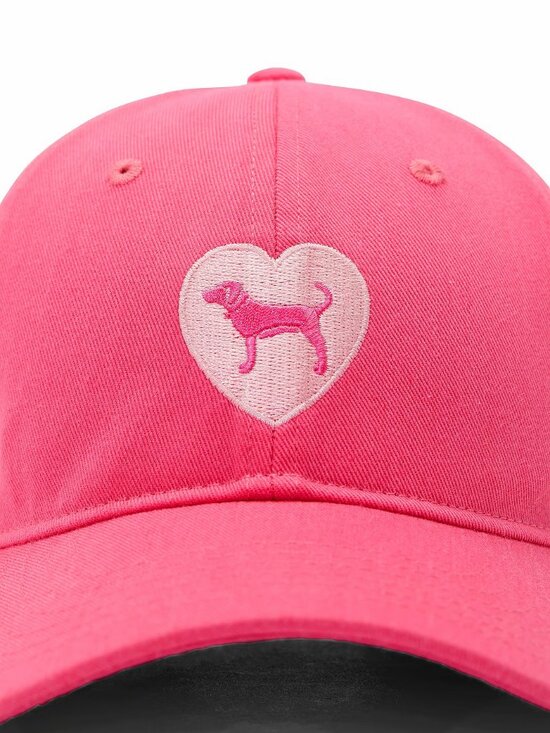 PINK Victoria's Secret Other - Victoria’s Secret “Color Fall For Me” Heart & Dog Baseball Cap NWT